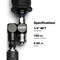 Capri Tools Swivel Air Hose Connector 1/4 in. M  NPT x 1/4 in. F NPT with Built-in Air Regulator CP21400 - alternate 4
